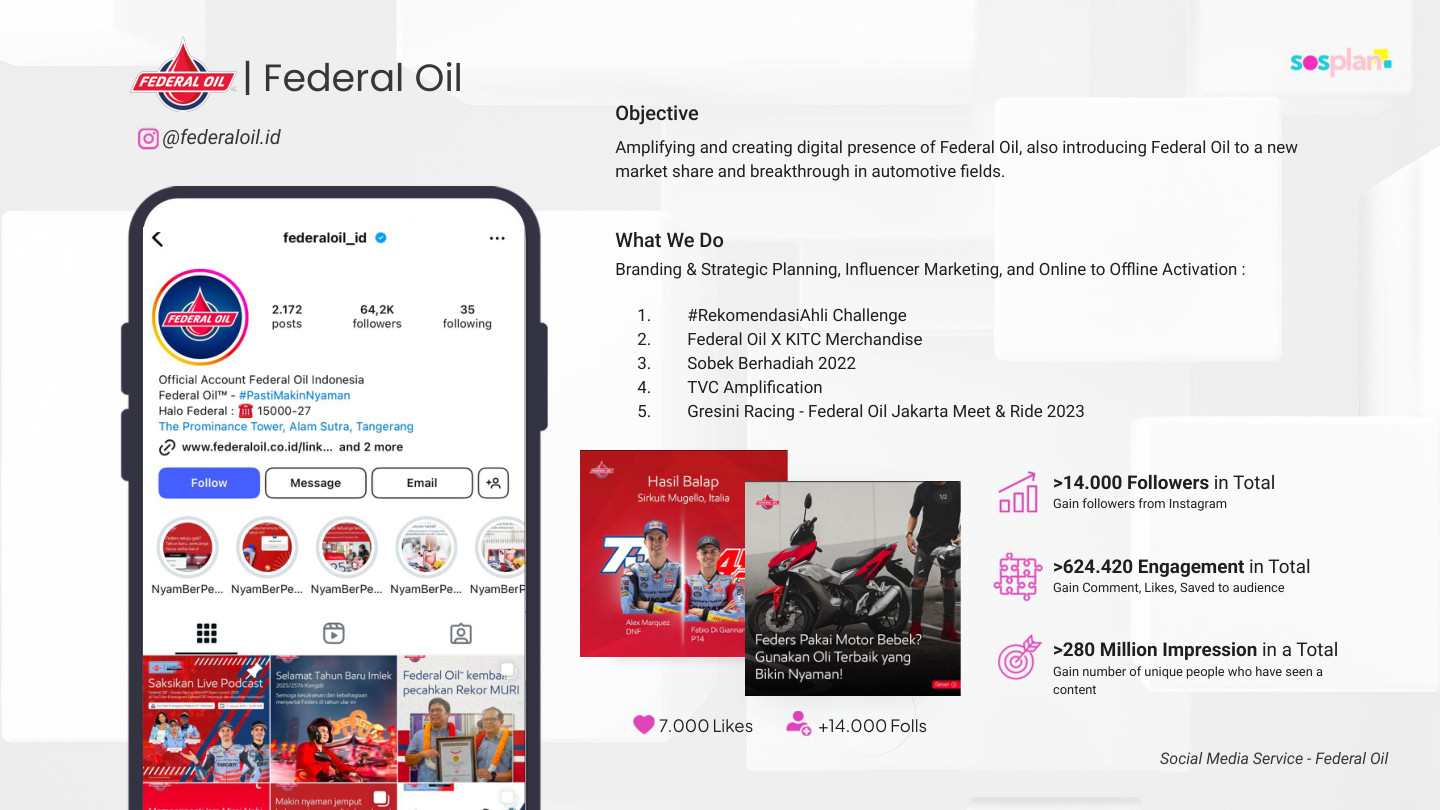 Social Media Service case study — Federal Oil