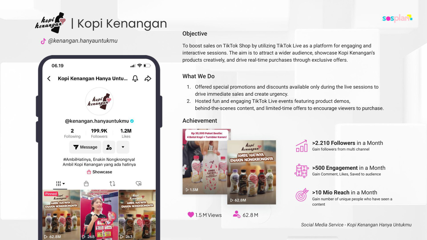 Social Media Service case study — Kopi Kenangan